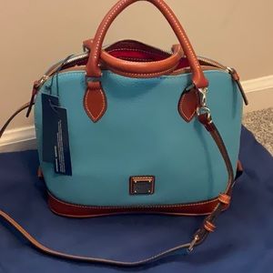 Dooney and Bourke sky blue Zip Zip Satchel NWT